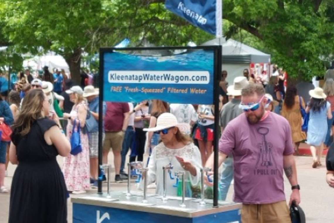 Kleanatap Water Wagon at a streetfair