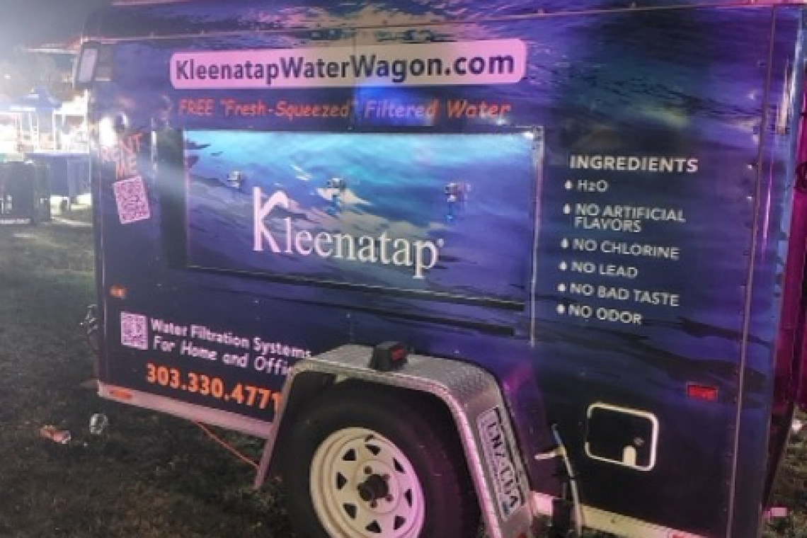 Kleanatap Water Wagonat a night event