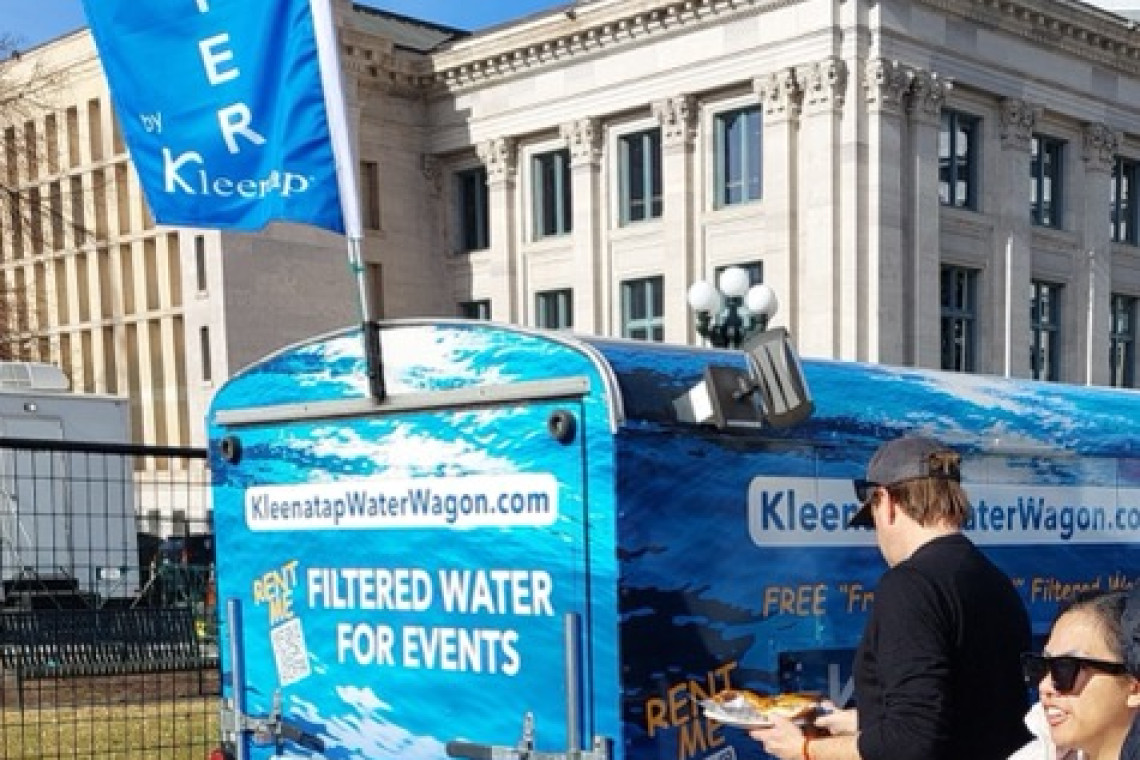 Kleanatap Water Wagon at an event